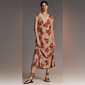 RIXO Clarice Midi Dress